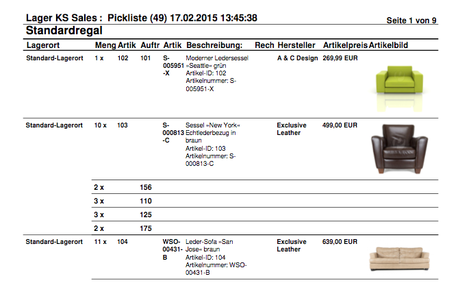 DE Einstellungen Auftraege Dokumente Lager Pickliste 02