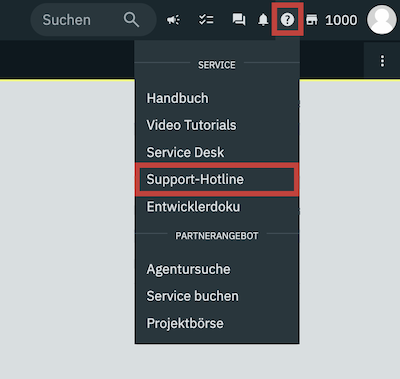 support hotline