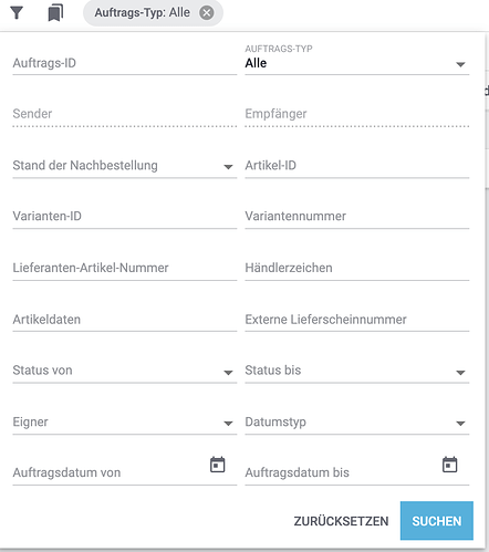 nachbestellung filter