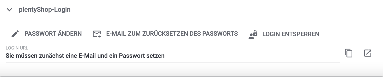 plentyShop-Login