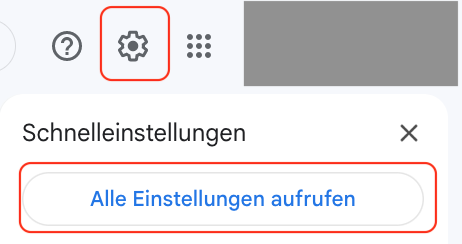 praxisbeispiel gmail einstellungen