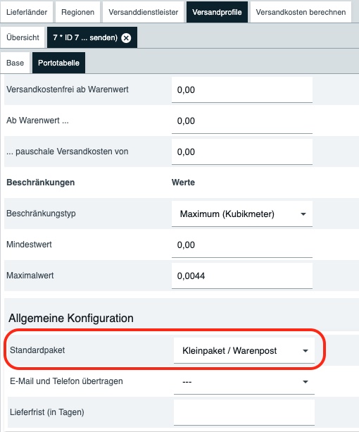 dhl shipping kleinpaket standardpaket