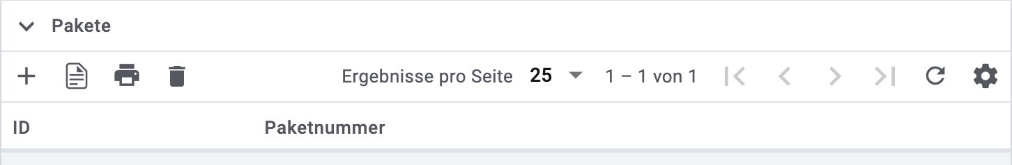 pakete widget