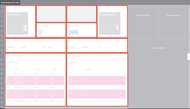dashboard layout