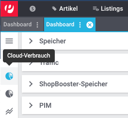 cloud hosting dashboard