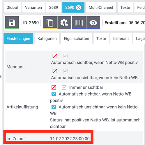 lieferdatum zulauf