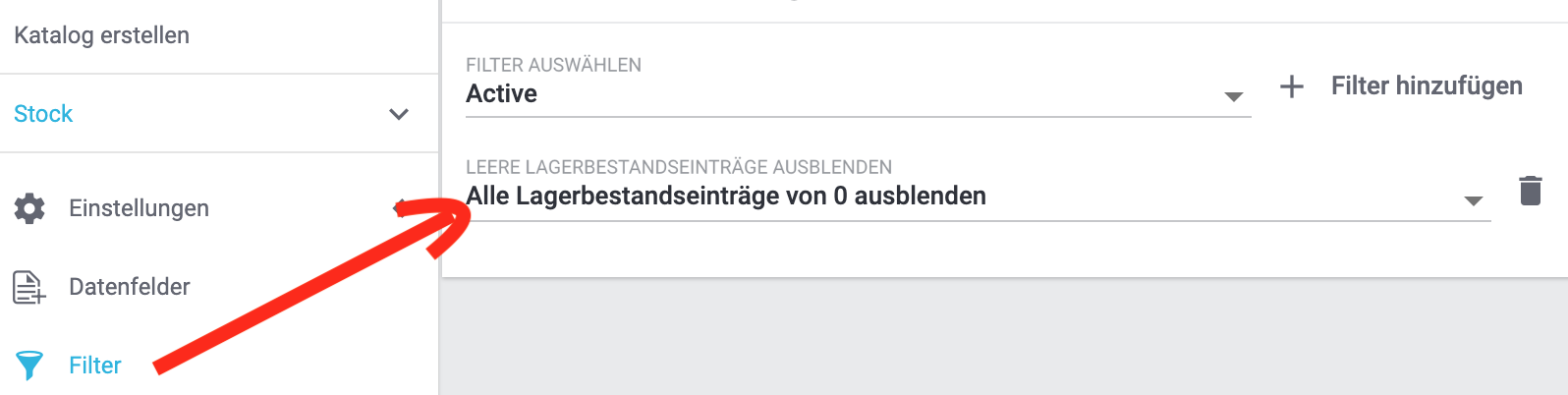 wawi warenbestand null
