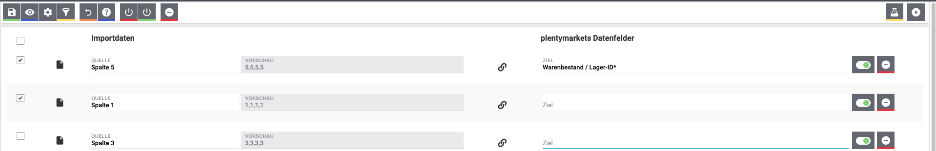 Die neue UI des Bereichs Zuordnung.