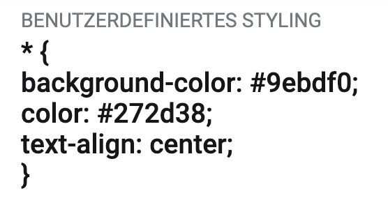 emailbuilder css positiv beispiel ohne klassenname
