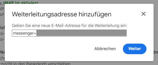praxisbeispiel gmail adresse kopieren