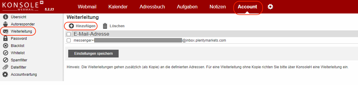 praxisbeispiel hetzner weiterleitung