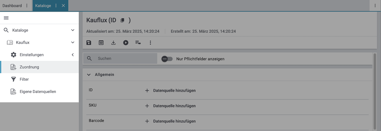 catalogue market navigation