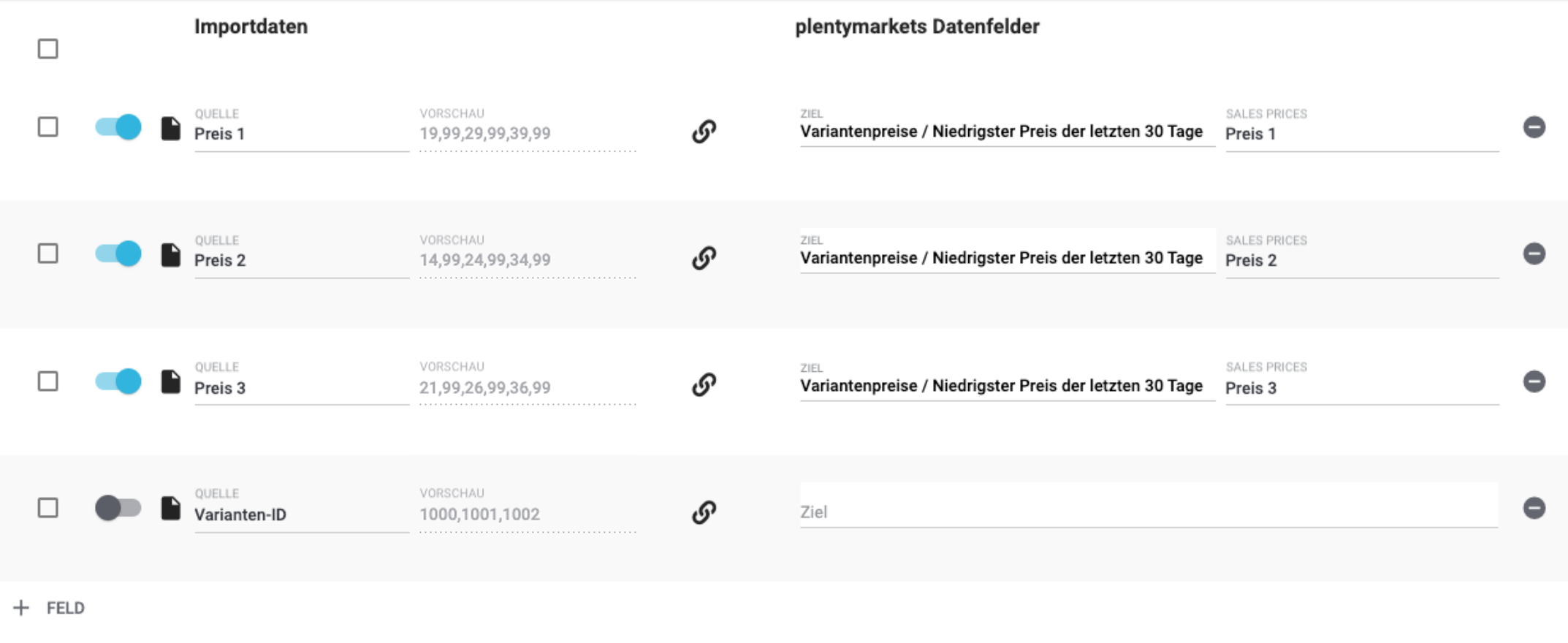import niedrigster preis 30 tage
