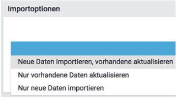 importoptionen