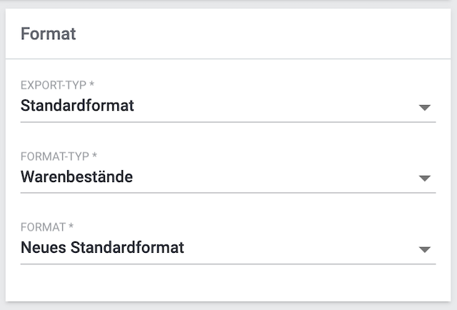 katalog warenbestaende