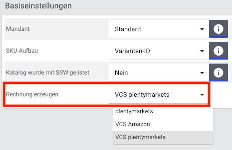 Rechnungserstellung durch PlentyONE