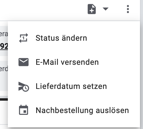 overview functions reorders