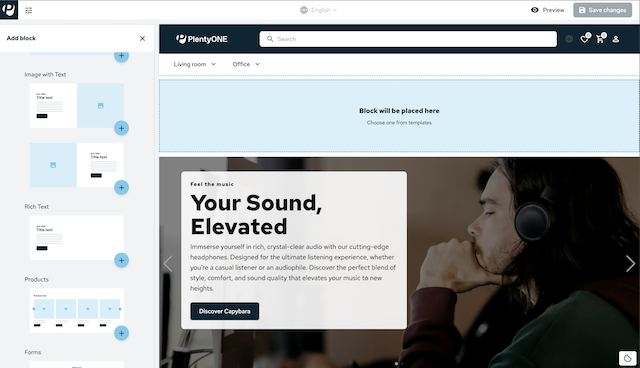 shop editor overview