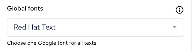 shop font settings