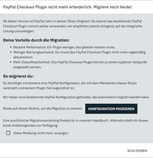 shop paypal popup