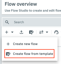 Create flow from template