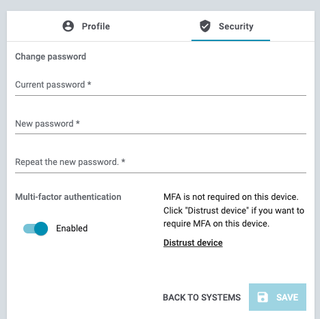mfa distrust device en