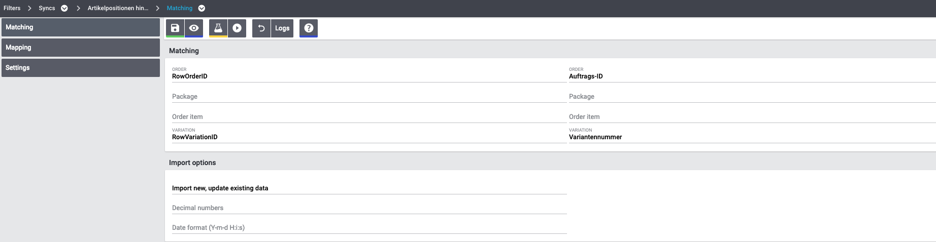EN elasticsync bp order matching