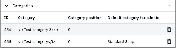 category defaultcategory