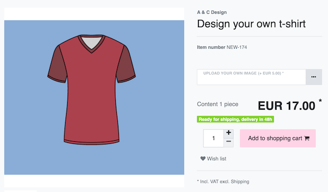 own image webshop