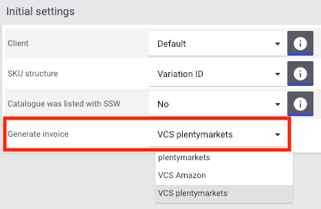 Invoice generation by PlentyONE