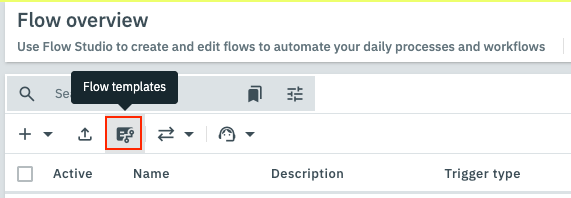 Flow template symbol
