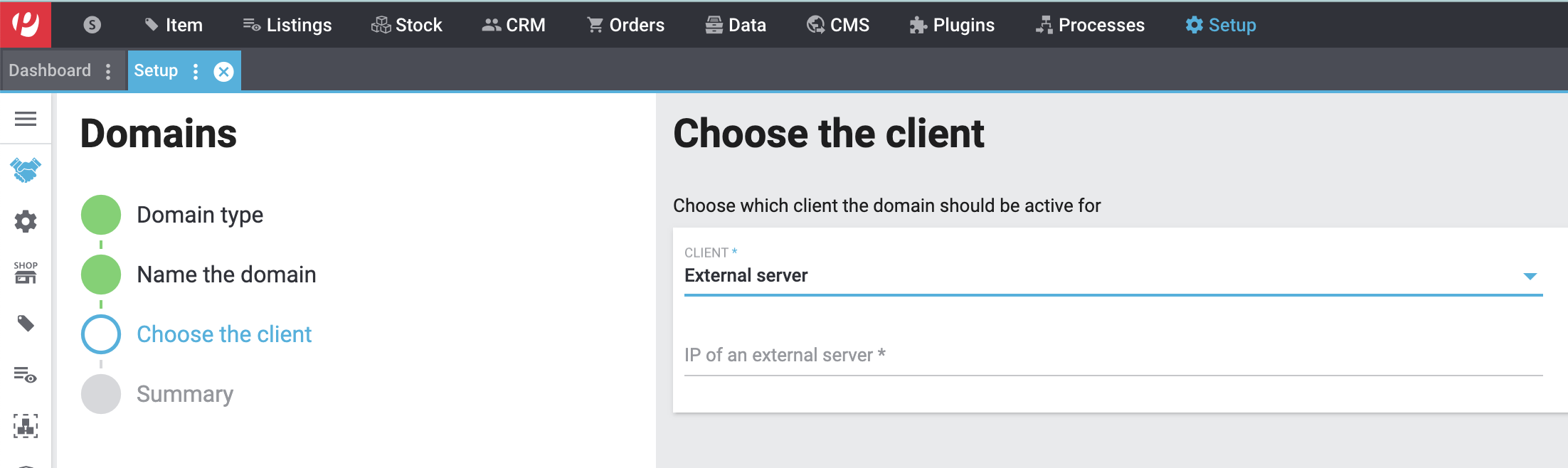 practical example external server IP