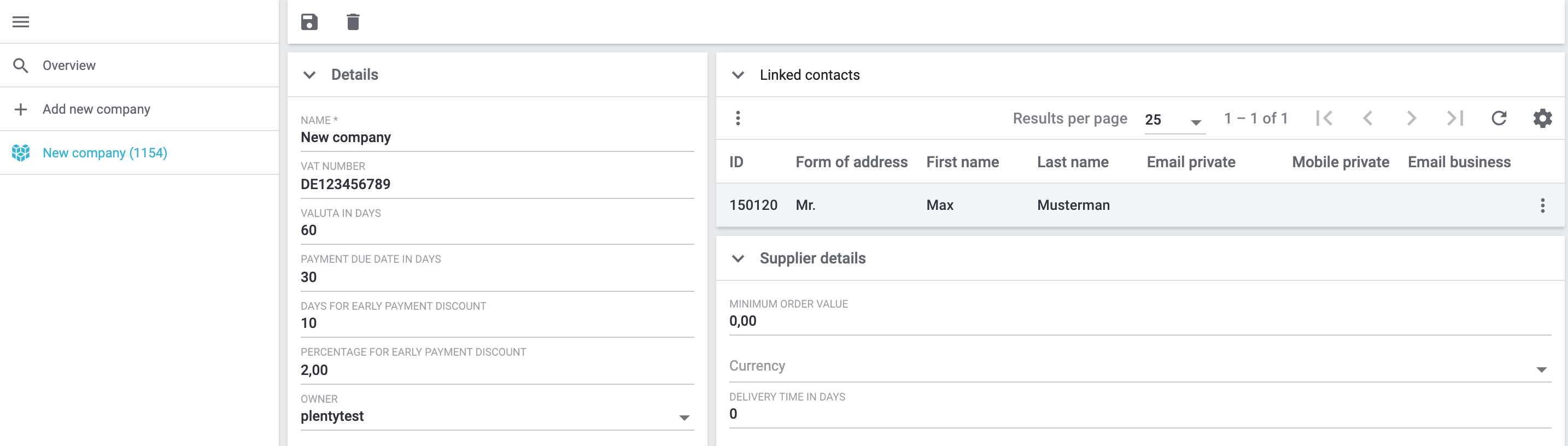 company detail view en
