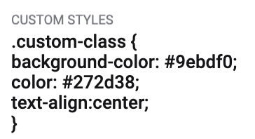 emailbuilder css custom class