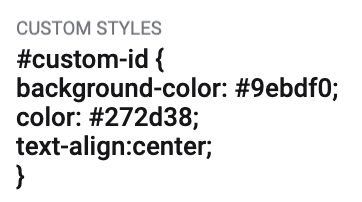 emailbuilder css custom id