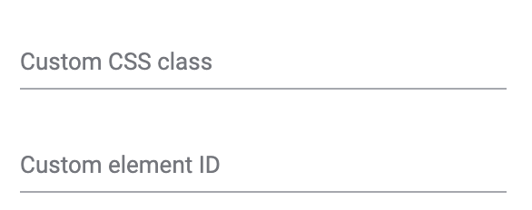 emailbuilder custom css class element id