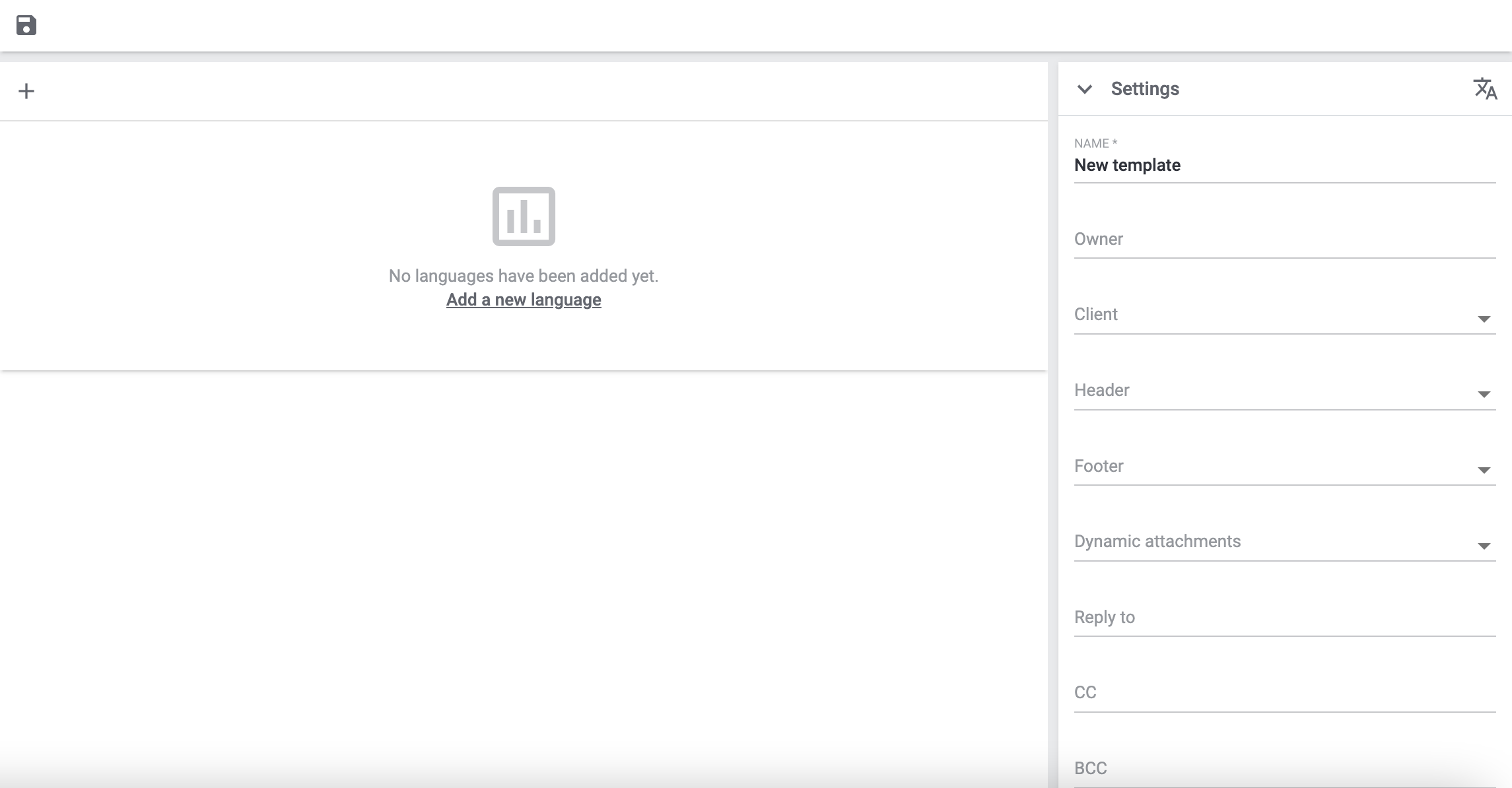 emailbuilder new template