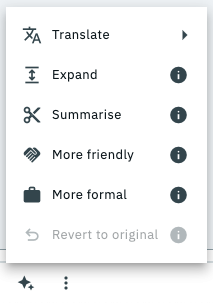 messenger ai tools below