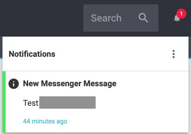 notification new message messenger