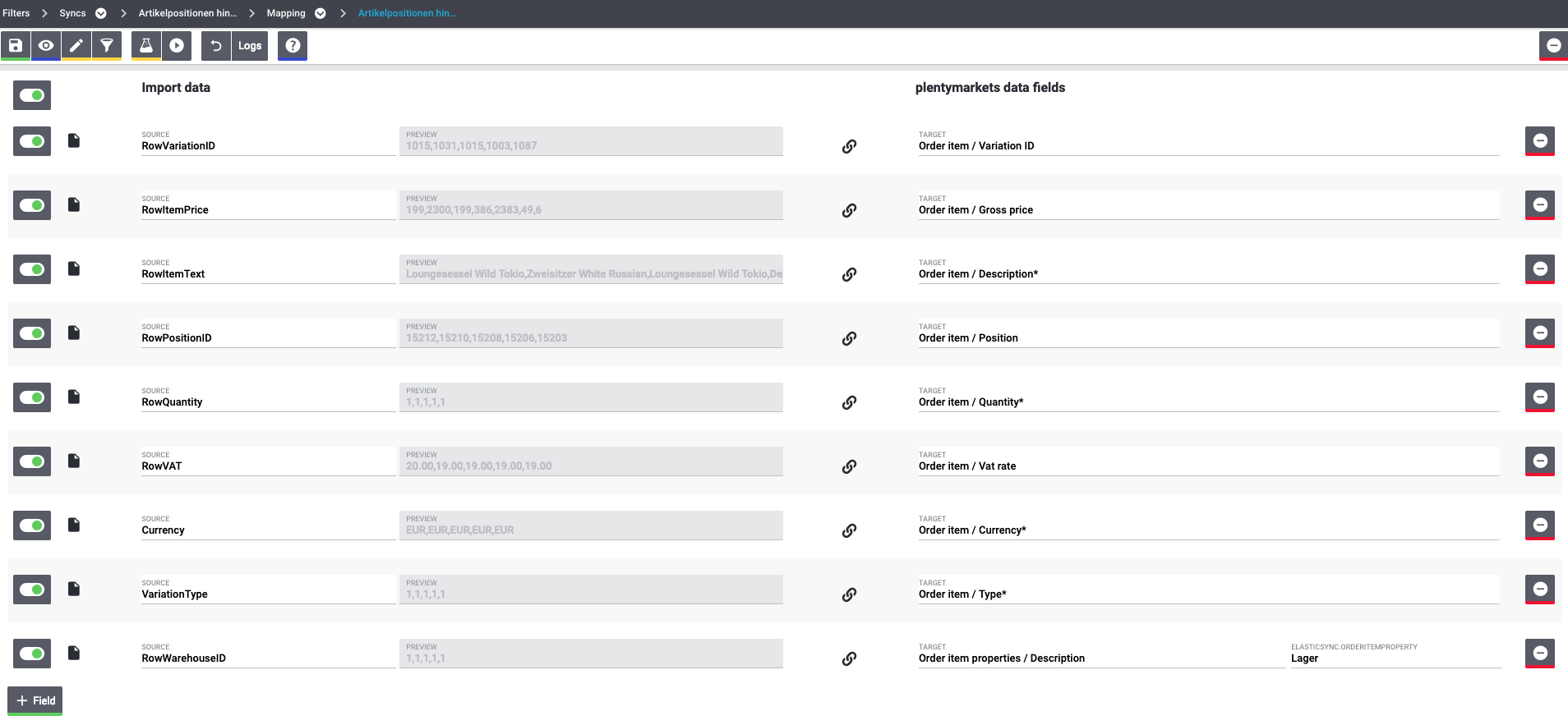 EN elasticsync bp order mapping