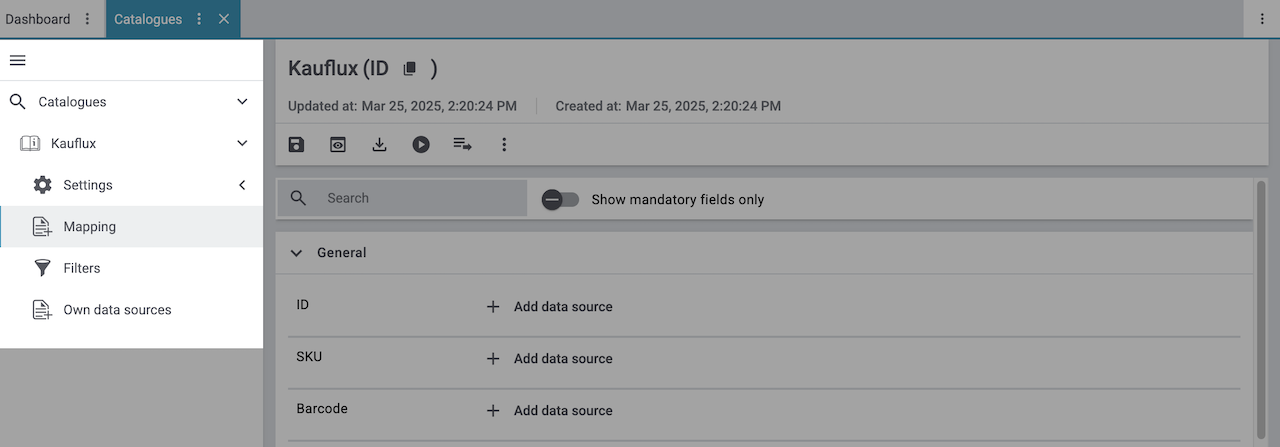 catalogue market navigation