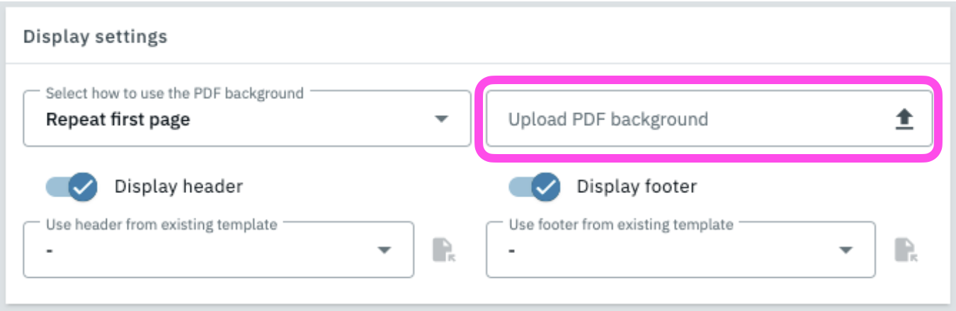 upload pdf background