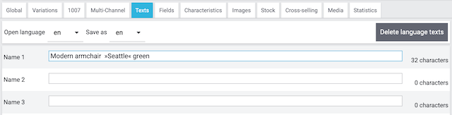 checklist item name