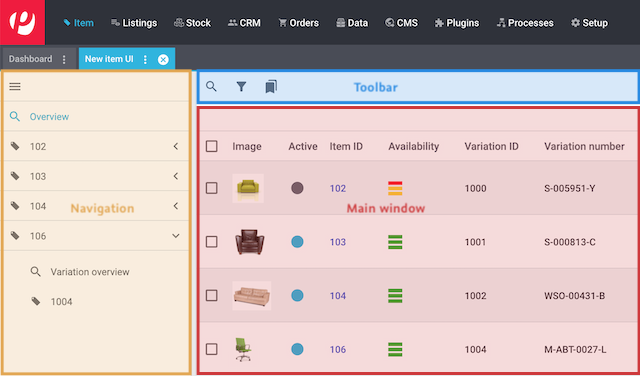 menu overview