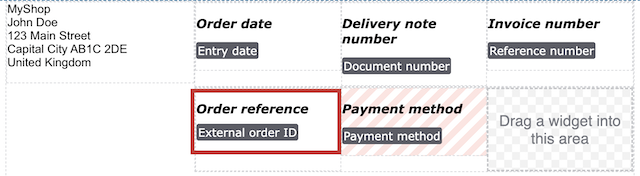 GalaxusDE delivery note ExternalorderID