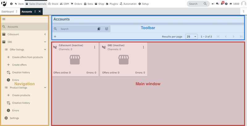 sales channels menu overview en
