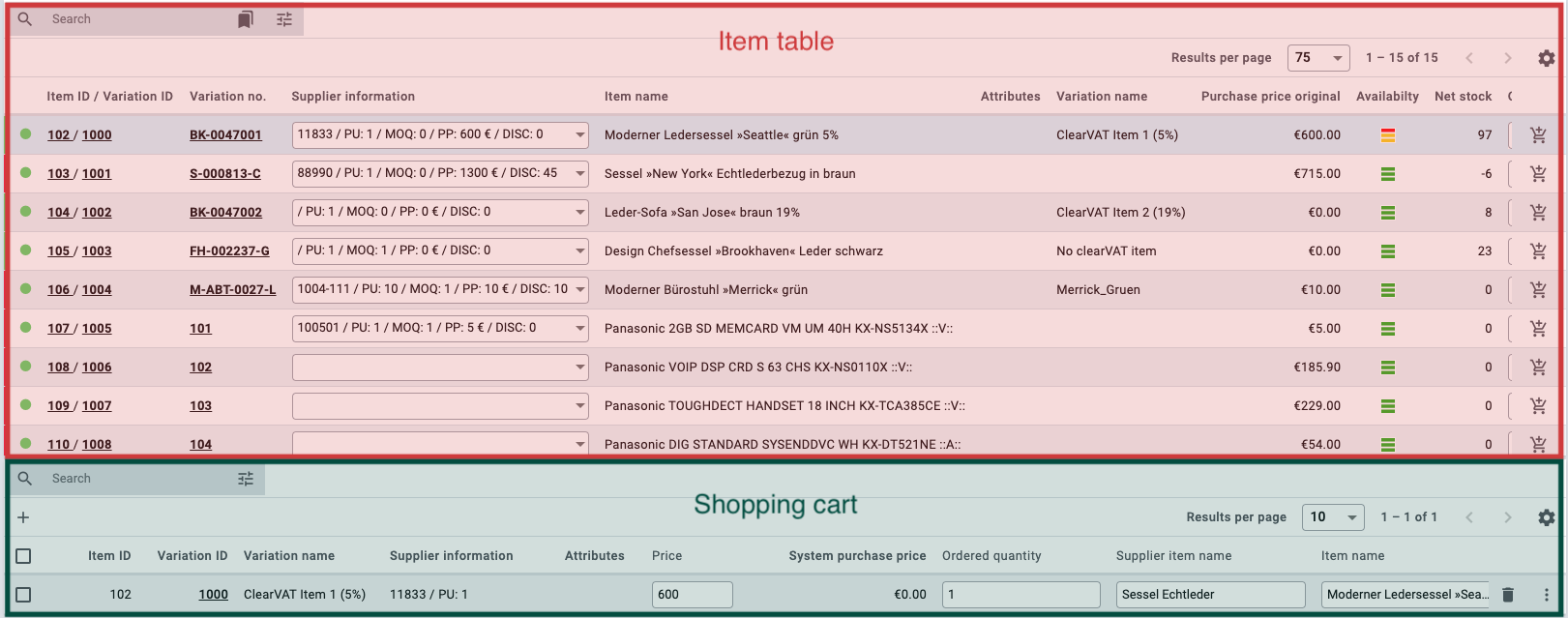 reorder edit items en